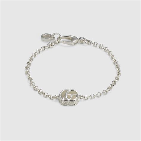 Gucci Sterling Silver GG Marmont Bracelet 